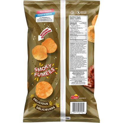 Lay's Smokey Bacon flavoured Potato Chips, 220 g.
