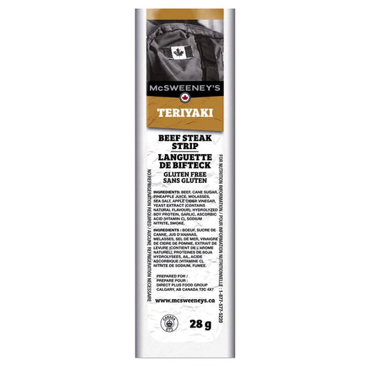 McSweeney 照烧牛排条，12 x 28 克
