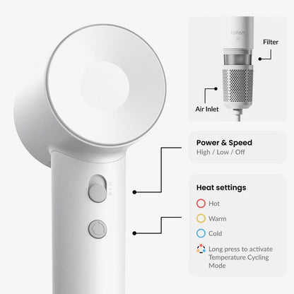 Laifen SE Hair Dryer - matte white