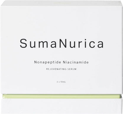 SumaNurica 九肽菸鹼醯胺煥膚精華 - 亮膚精華改善膚質 - 臉部油脂改善並提亮膚色 - 臉部精華促進保濕 - 純素且無香料 - 6 件