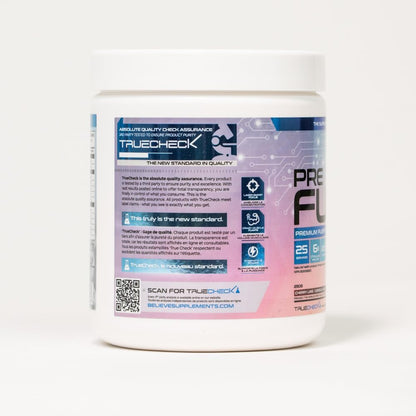 Believe Supplements Pre Fuel - 终极一体化锻炼前补充剂，含 200 毫克咖啡因，可增强焦点、增加肌肉饱满度 - 提升能量、耐力和表现 - 增强健身房和健身效果 - Alpha-GPC、肌酸、β-丙氨酸……