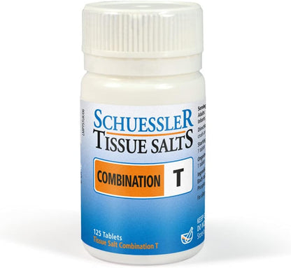 Martin & Pleasance - Schuessler Tissue Salts First Stage of Illness Comb T, 125 Tablets - Immune Support, Onset of Fever, Sore Throat Relief and Inflammation Relief Supplement