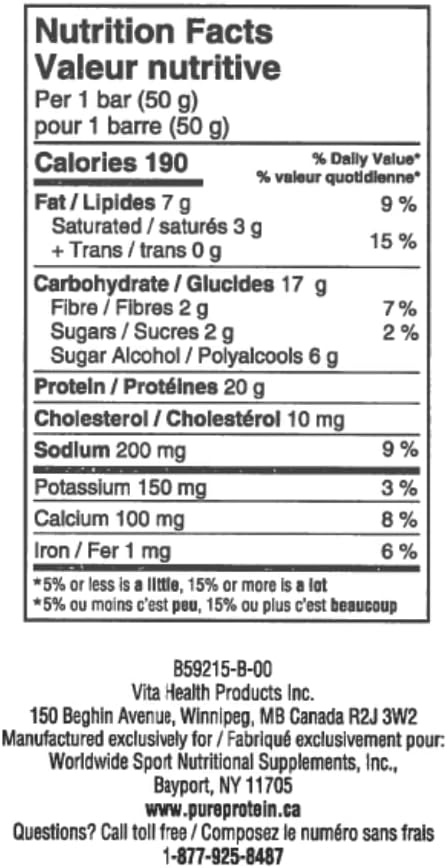 Pure Protein Bars - Nutritious, Gluten Free Whey Protein Blend Bars | Chocolate Peanut Butter + Lemon Cake (Pack of 12)