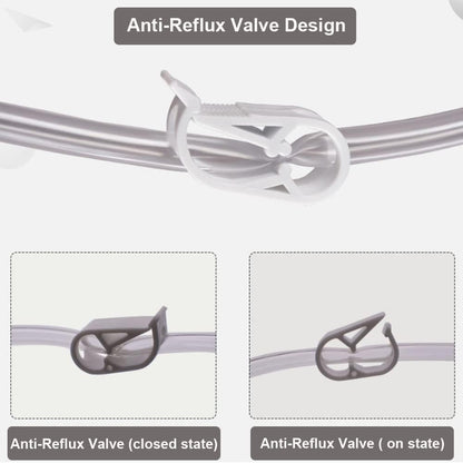 帶防反流室的尿液引流袋，750 毫升/25 盎司 25 英寸引流管，豪華織物腿袋（4 個裝）