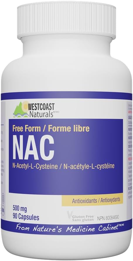 Westcoast Naturals Amino Acid N-Acetyl-L-Cysteine Capsule, 500 mg