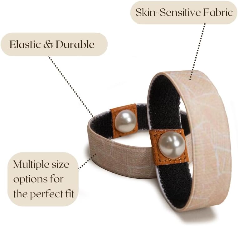 Root'd Anti Nausea Wristband | Motion Sickness Bands, Morning Sickness Relief - Sea Bands for Motion Sickness & Travel, Pregnancy Nausea Relief Band (Small)