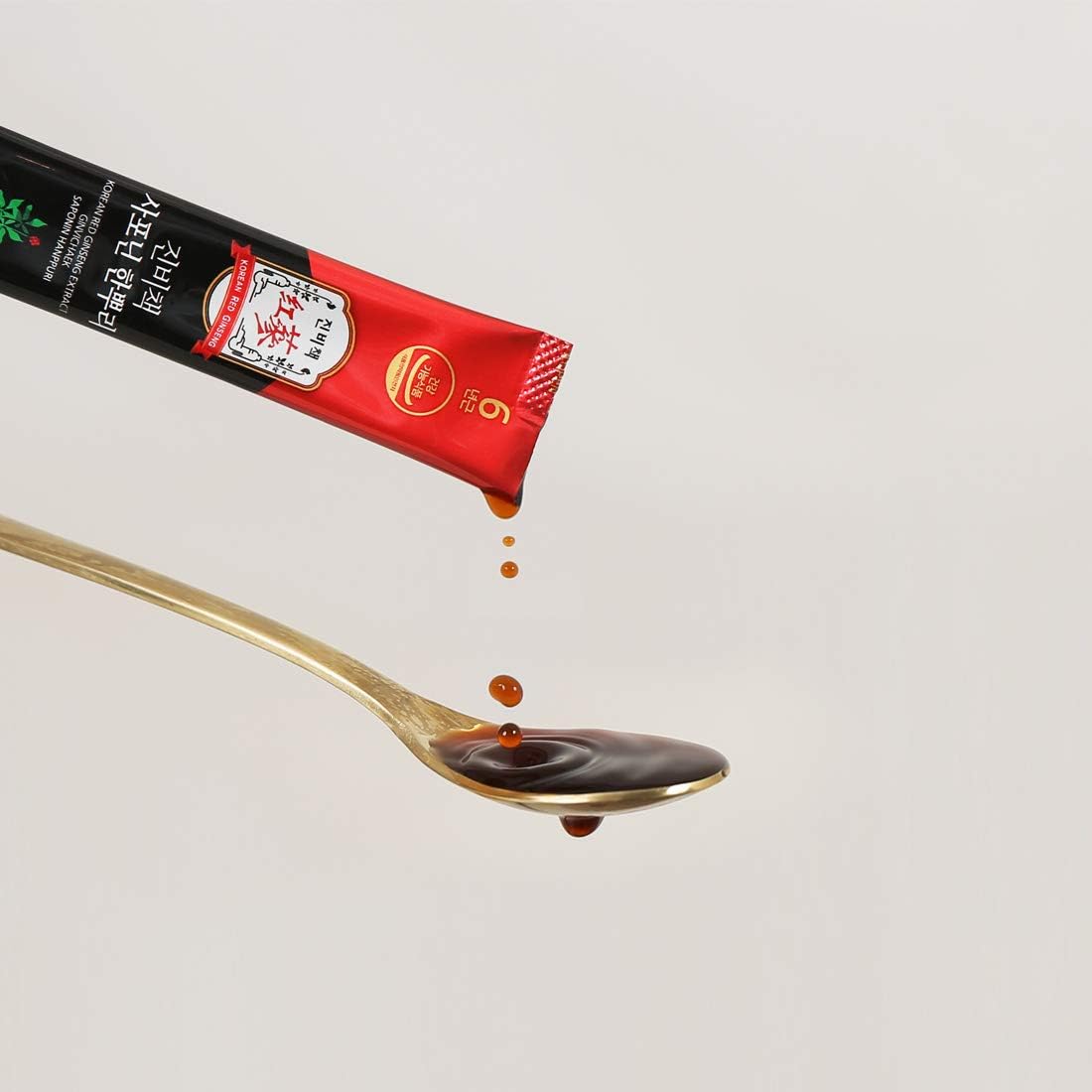 BTGIN 韩国红参提取物 3000 毫克，每日一次，皂苷 Hanppuri，增强免疫力和注意力的补充剂，含人参皂苷 Rg3，6 年生人参根，1 套 30 包