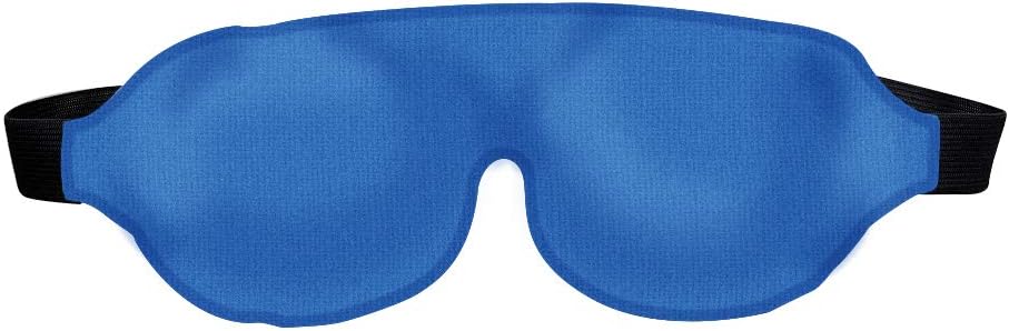 ProActive Dual Zone Reusable Hot or Cold Gel Bead Therapy Ice Pack Eye Mask with Adjustable Straps | Microwavable, Gel Beads - Ideal for Migraine, Sleep, Puffy Eyes, Inflamation, Headache Relief