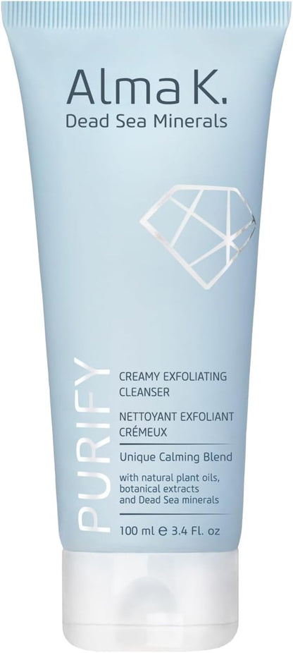 Alma K Creamy Exfoliating Cleanser - Face Wash for Women - Hydrating Facial with Salicylic Acid - Gentle Face Cleanser for Women - 3.4 oz