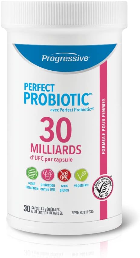 專為女性設計的漸進式完美益生菌，含有 300 億 CFU，天然腸道健康複合物，含益生元，有助於日常消化、免疫、壓力支持、緩解腹脹和陰道 pH 平衡，10 種多樣化均衡的菌株…