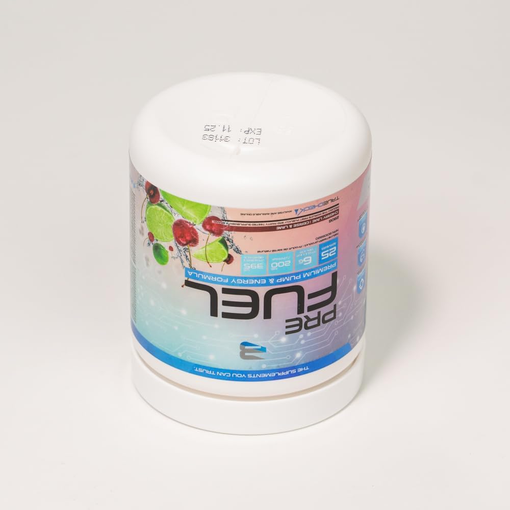 Believe Supplements Pre Fuel - 终极一体化锻炼前补充剂，含 200 毫克咖啡因，可增强焦点、增加肌肉饱满度 - 提升能量、耐力和表现 - 增强健身房和健身效果 - Alpha-GPC、肌酸、β-丙氨酸……