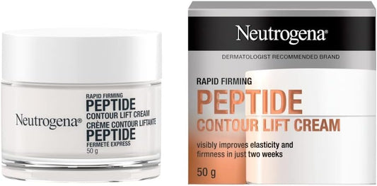 Neutrogena Rapid Firming Peptide Contour Lift Cream - Anti Aging Facial Contour Cream for Firmer looking Skin - 50 grams