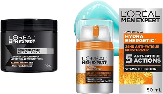 L'Oréal Paris Men Expert Sculpting Paste | Hydra Energetic Face Cream