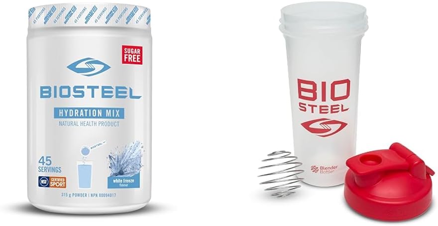 BioSteel 白色冷冻口味补水混合物 + BioSteel 高级摇摇杯