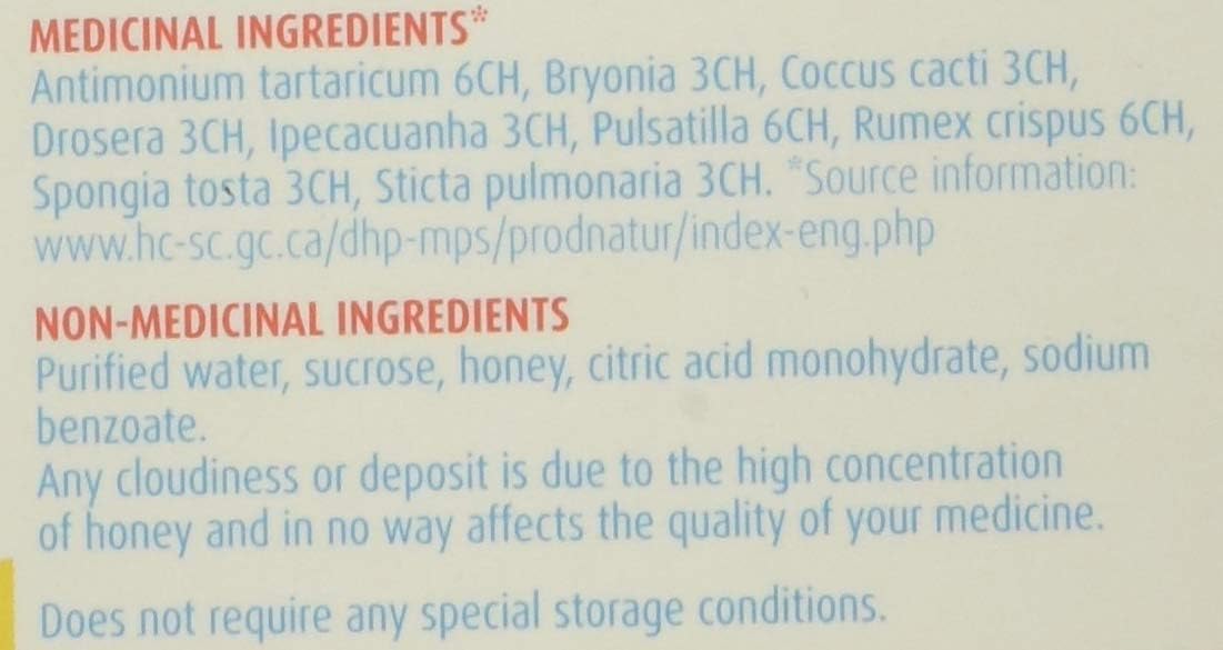 Boiron Stodal 儿童蜂蜜糖浆，200毫升，用于干咳和湿咳的顺势疗法药物