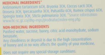 Boiron Stodal 儿童蜂蜜糖浆，200毫升，用于干咳和湿咳的顺势疗法药物