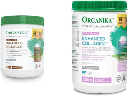 Organika Chocolate Enhanced Collagen + Collagen Pure Beauty Bundle