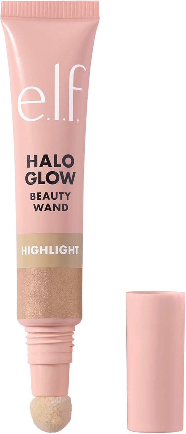 e.l.f. Halo Glow Highlight Beauty Wand, Liquid Highlighter Wand For Luminous, Glowing Skin & Matte Magic Mist & Set - Small, Lightweight, Long Lasting, Mattifying, Revitalizes
