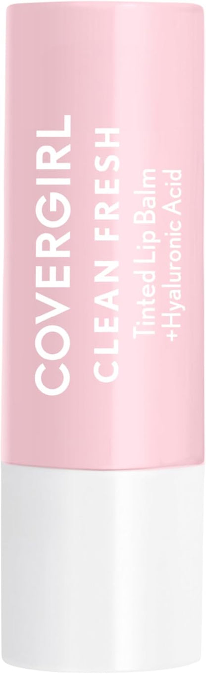 Covergirl - Clean Fresh Tinted Lip Balm, Formulated with Hyaluronic Acid for 24hr Hydration, 100% Vegan and Cruelty-free, Bliss You Berry - 600