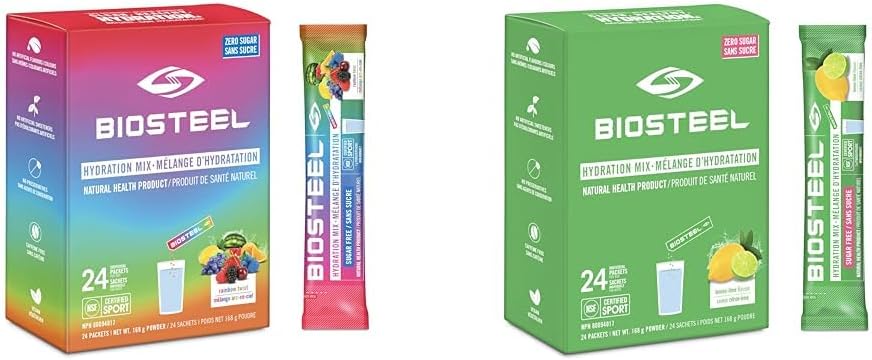 BioSteel 补水混合物，美味补水，零糖，不含人工香料 & 补水混合物，美味补水，零糖，不含人工香料或防腐剂