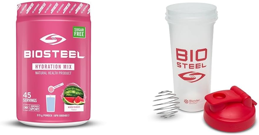 BioSteel 西瓜味补水混合物 + BioSteel 高级摇摇杯