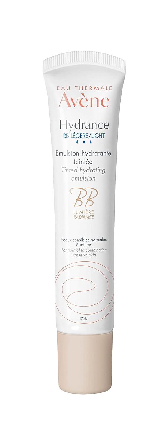 Eau Thermale Avene Hydrance BB-LIGHT Tinted Hydrating Emulsion, Daily Face Moisturizer, Unifies and protects, Natural glow, 40 ml