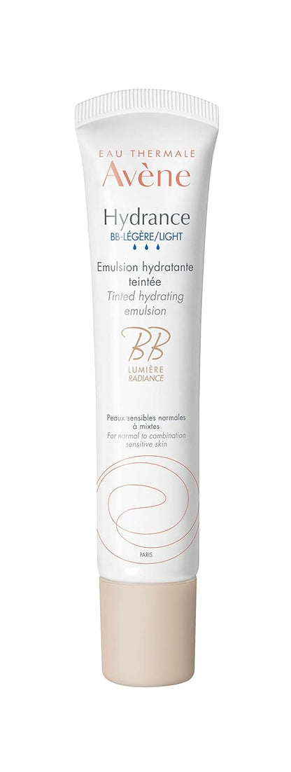 Eau Thermale Avene Hydrance BB-LIGHT Tinted Hydrating Emulsion, Daily Face Moisturizer, Unifies and protects, Natural glow, 40 ml