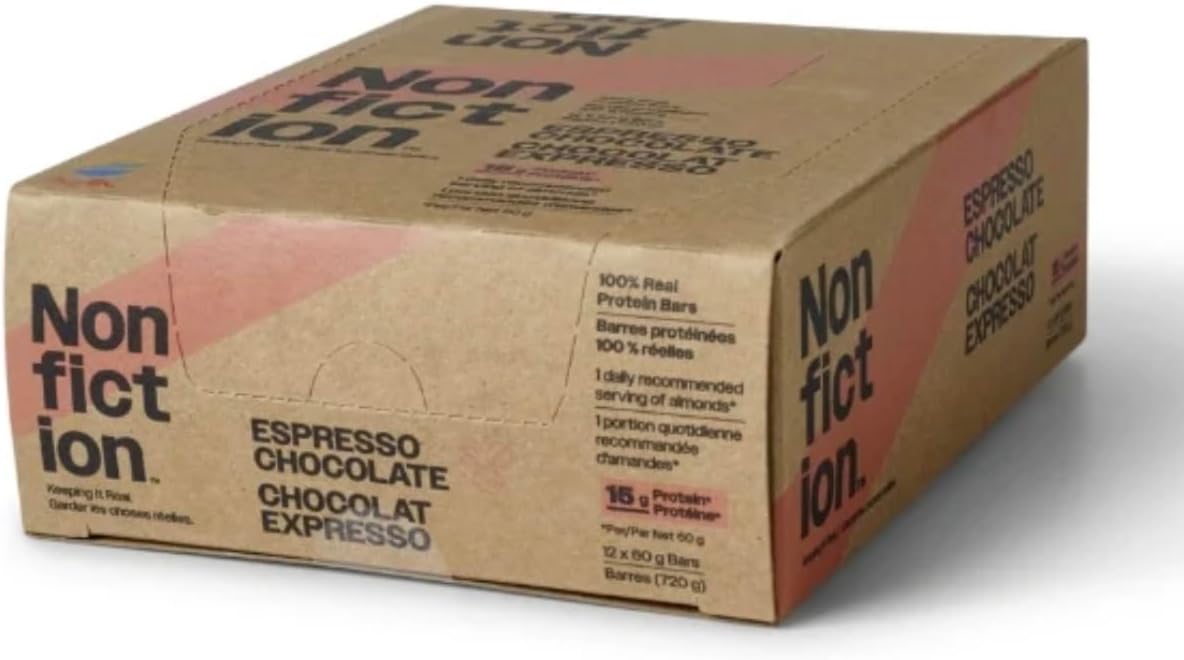 Nonfiction Protein Bar Espresso Chocolate 12x60g (Pack of 12)