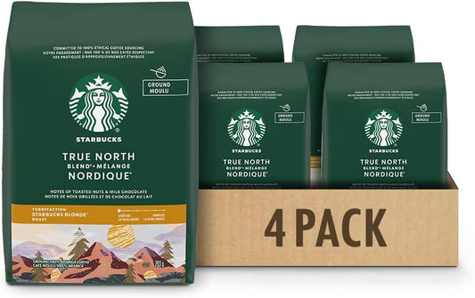 星巴克 True North Blend，金色烘焙，研磨咖啡，793 克/袋，4 包