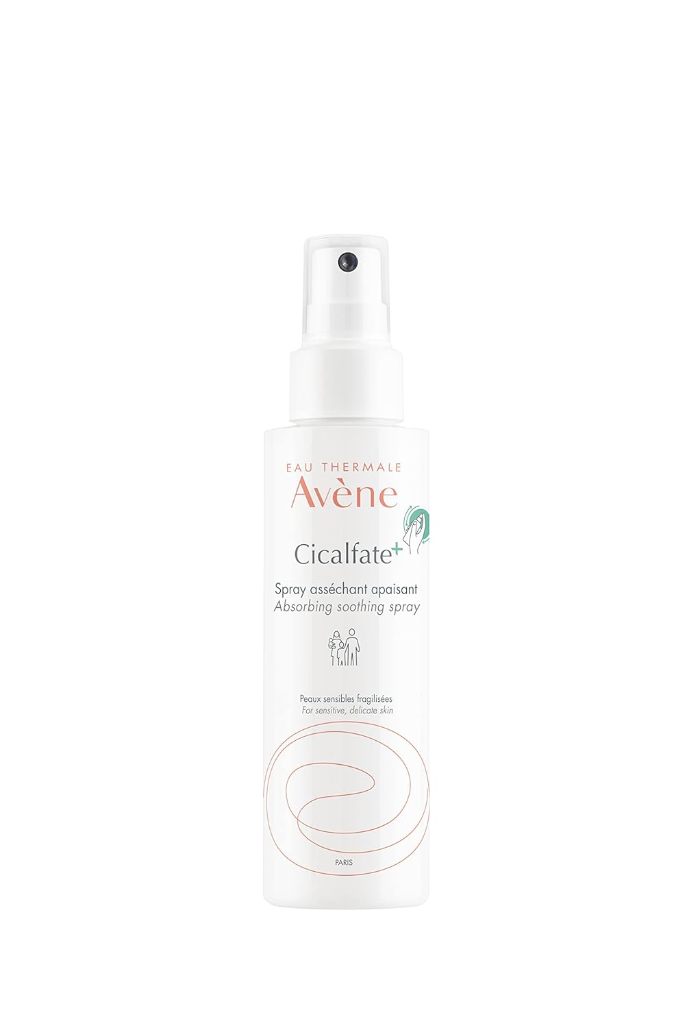 Eau Thermale Avène Cicalfate+ Absorbing Soothing Spray, Wound care, Wet areas prone to maceration, Baby's folds, doctor recommended, zinc oxide, spray, 100 ml