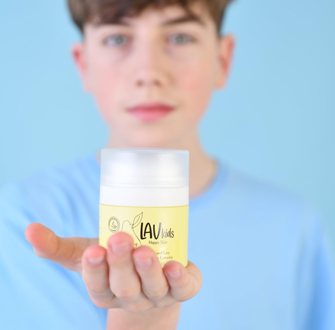 Lav Kids Organic Face Cream, Natural Skincare for Children, Plant-Based Ingredients