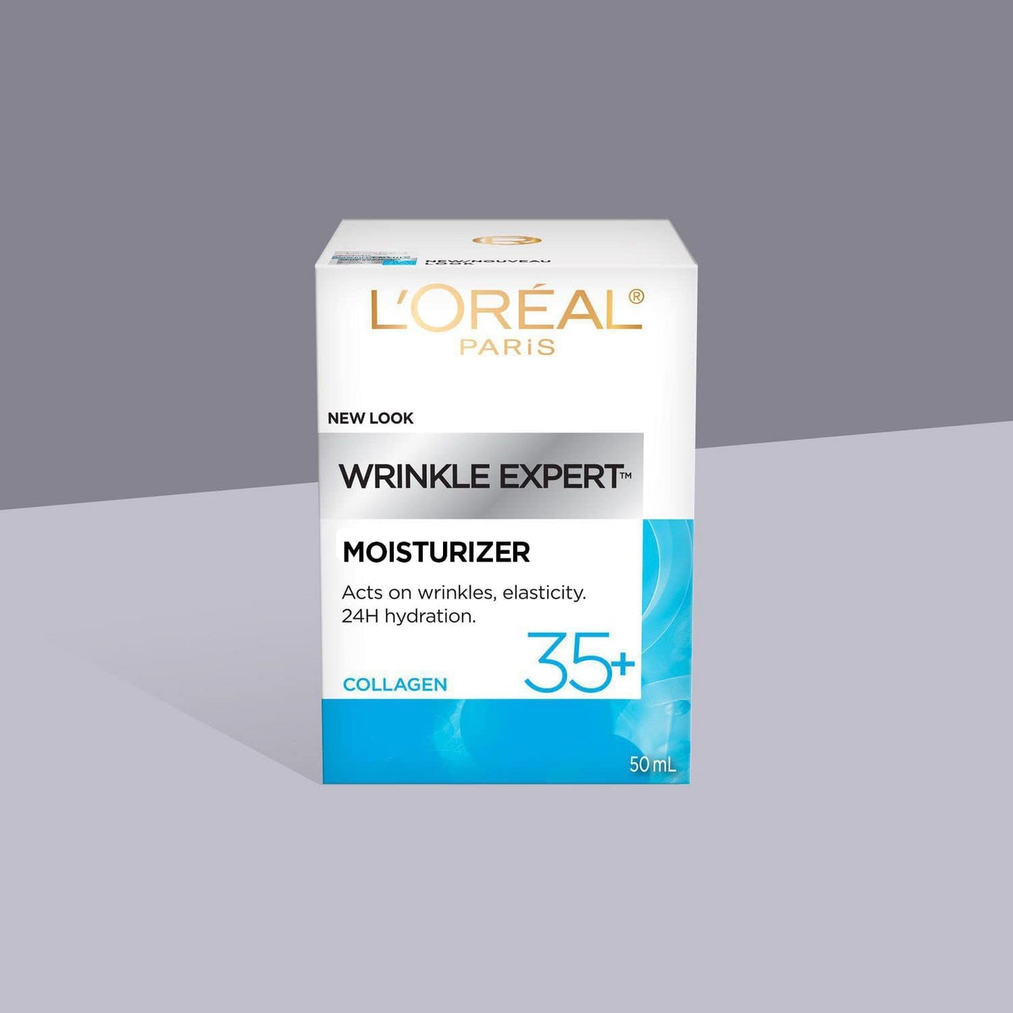 L’Oréal Paris Wrinkle Expert 35+ Anti Aging Face Cream & Night Cream, With Collagen to Reduce the Look of Wrinkles, Face Moisturizer Provides 24HR Hydration, 50mL