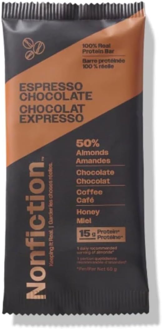 Nonfiction Protein Bar Espresso Chocolate 12x60g (Pack of 12)