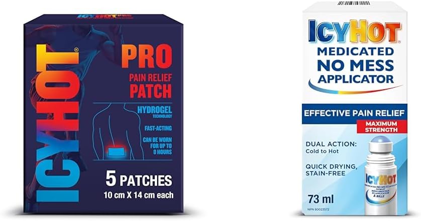 Icy Hot Pro 止痛贴 + Icy Hot 便捷涂抹器