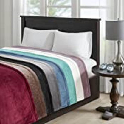 Beautyrest 电热毯，适用于寒冷天气，快速加热，自动关闭，几乎零 EMF，多种加热设置，UL 认证，灰色全尺寸（84 英寸 x 80 英寸）