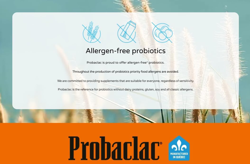 Probaclac GI probiotic for diarrhea, Multi-strain probiotic and lactic ferment complex (5 strains).