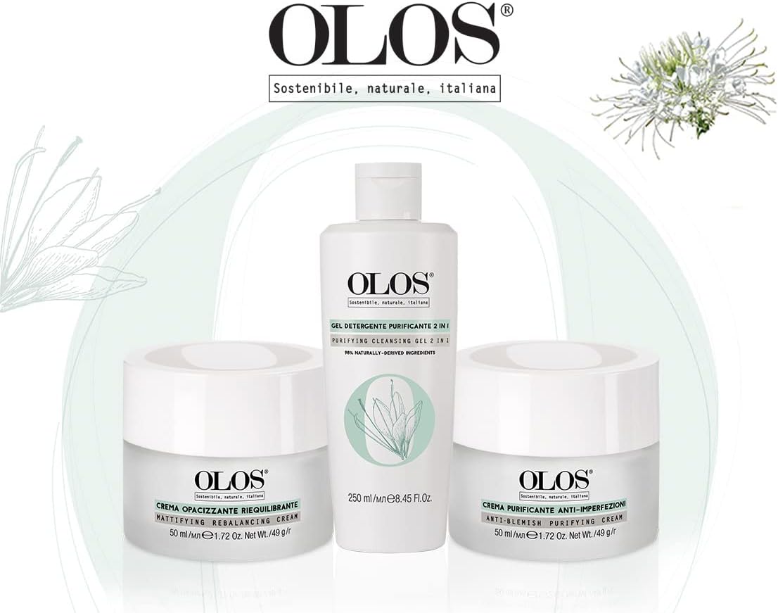 Olos 淨化乳霜，50 毫升 - 乳霜，富含維生素 E、蘆薈 - 不會粉刺