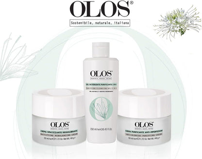 Olos 淨化乳霜，50 毫升 - 乳霜，富含維生素 E、蘆薈 - 不會粉刺