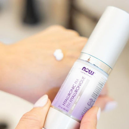 NOW Solutions, Hyaluronic Acid Creme, Rehydrating Moisture and Renewal Formula, 59ml