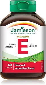 維生素 E 400 IU 優質複合物，含混合生育酚，120 粒（1 包）