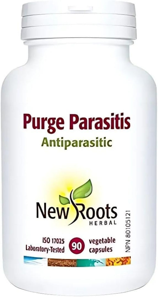 New Roots Herbal | 成人驅寄生蟲膠囊 - 含苦艾、黑胡桃殼的全面寄生蟲清除劑 - 消化和抗寄生蟲支持補充劑（90 粒素食膠囊）