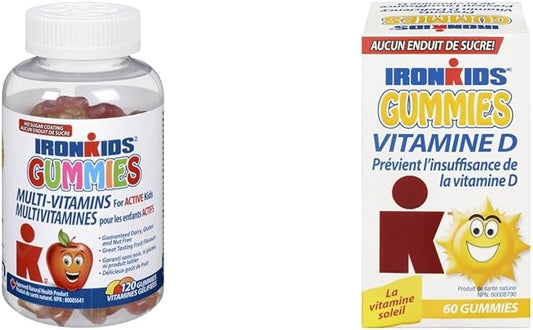 IronKids 复合维生素 120 粒 & 维生素 D 软糖