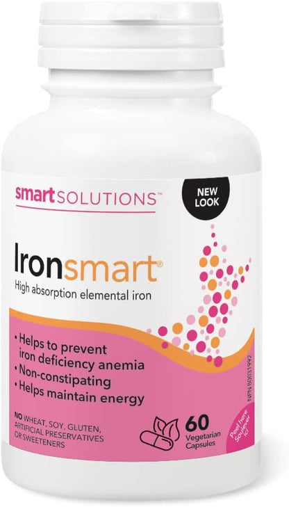 Smart Solutions Menosmart Plus 120粒膠囊和 Iron Smart 60粒素食膠囊套裝