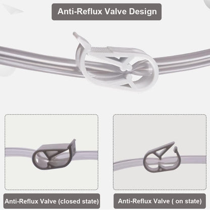 Leg Bag Urinary Drainage Bag Anti-Reflux Valve Easy Flip 25 Oz with 25”Tubing Urine Leg Bag（4 Pack)