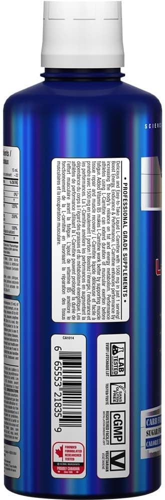 ALLMAX Nutrition - 左旋肉鹼液體 + 維生素 B5 - 藍莓莓 - 473 毫升