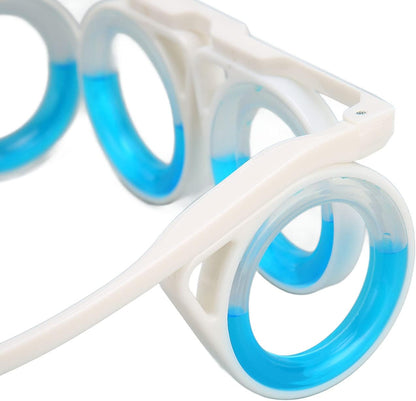 防晕动病眼镜，儿童和成人适用的眩晕和恶心缓解眼镜，便携式升高晕机晕船眼镜，轻便无镜片液体眼镜