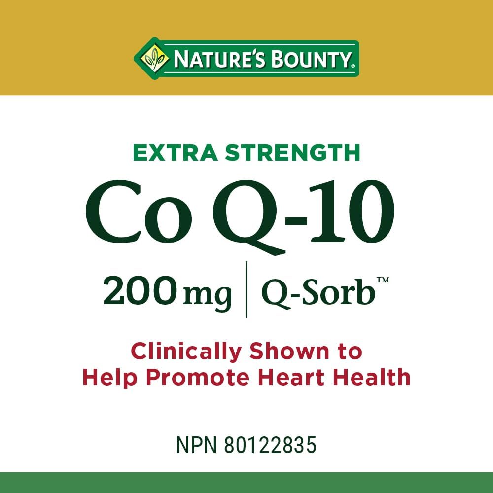 Nature's Bounty Co Q10 強效 200 毫克（60 粒軟膠囊）+ 鎂 500 毫克加電解質（150 片）套裝