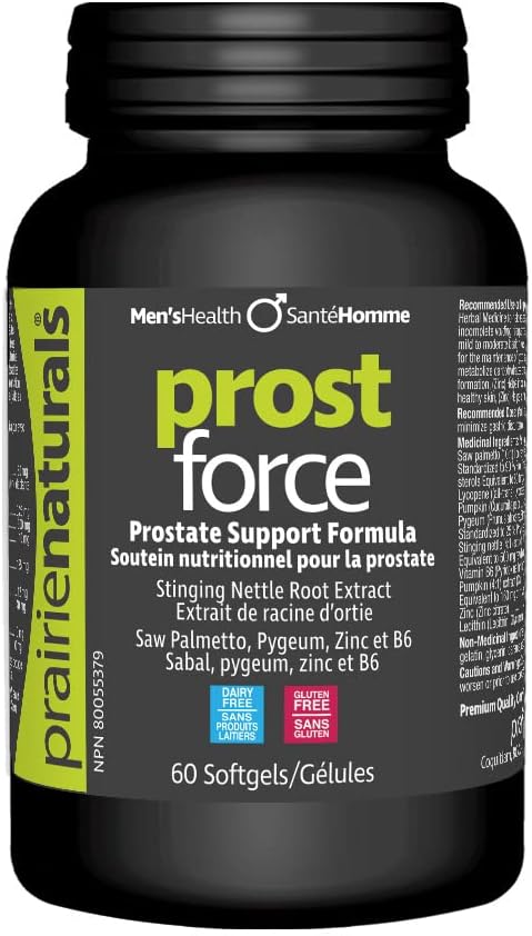Prairie Naturals Prost Force - Saw Palmetto Liposterolic Extract - Relieve the urologic symptoms (e.g. weak urine flow, incomplete voiding, frequent urination). Benign prostatic hyperplasia BPH. Lycopene provides a sourc…