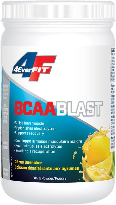 4EverFit BCAA Blast - 高級電解質基質 - 柑橘解渴劑 315克
