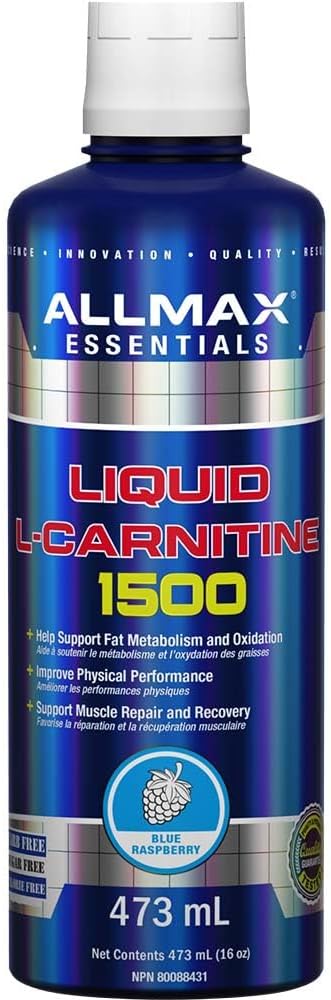 ALLMAX Nutrition - 左旋肉鹼液體 + 維生素 B5 - 藍莓莓 - 473 毫升